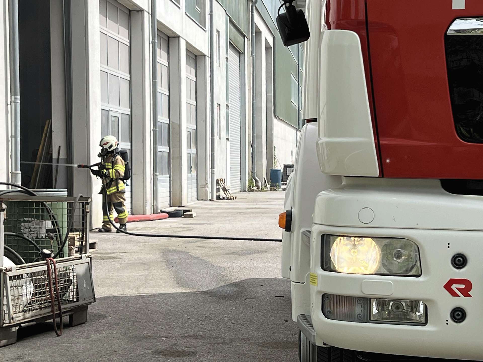 Brand von Acetylenflasche in Weitwörth
